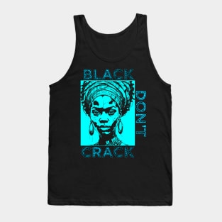 Black Don't Crack Turquoise Tank Top